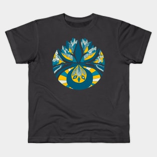 Retro Wave Abstract Motif Kids T-Shirt